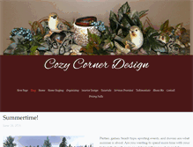 Tablet Screenshot of cozy-corner-design.com